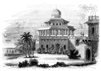 Chalees Satoon, oder der Pavillon der Vierzig Säulen, 1847 von Giles