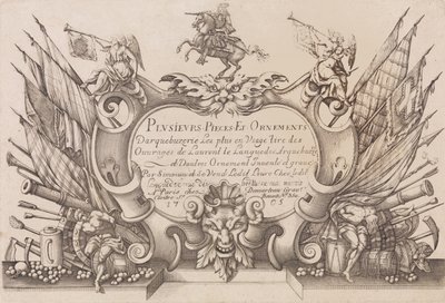Plusievrs Pieces et Ornements Darquebuzerie 4. erweiterte Ausgabe, ca. 1776 von Gilles Antoine Demarteau
