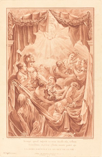 Allegorie auf den Tod des Dauphins von Gilles Demarteau