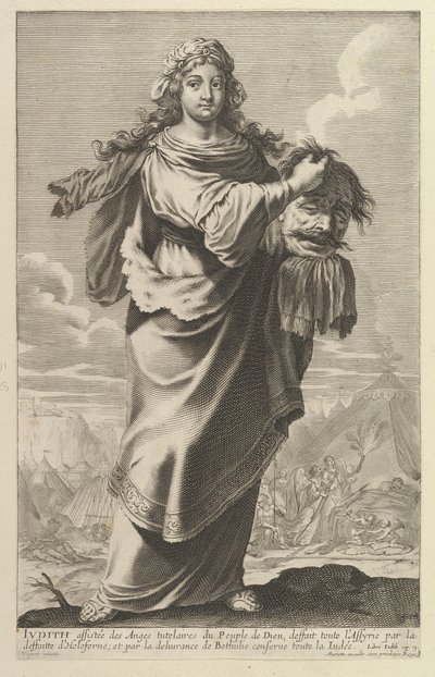 Judith, 1647. Schöpfer: Gilles Rousselet, Abraham Bosse von Gilles Rousselet and Abraham Bosse