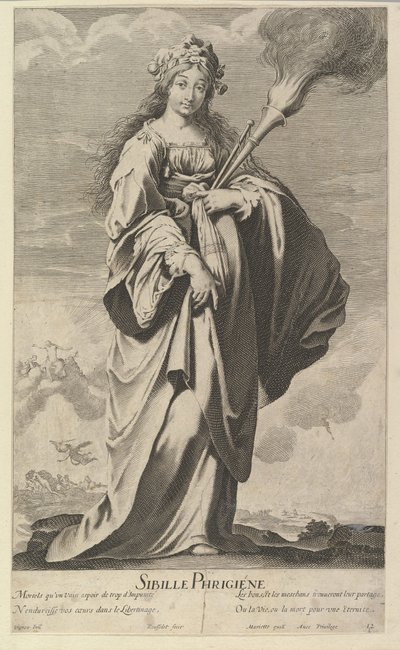 Phrygische Sibylle, ca. 1635 von Gilles Rousselet and Abraham Bosse