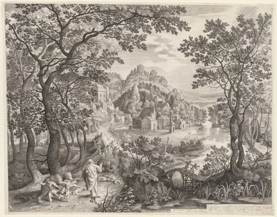 Elisa verflucht die Kinder von Bethel, die von den Bären verschlungen werden, 1602 von Gillis van Coninxloo