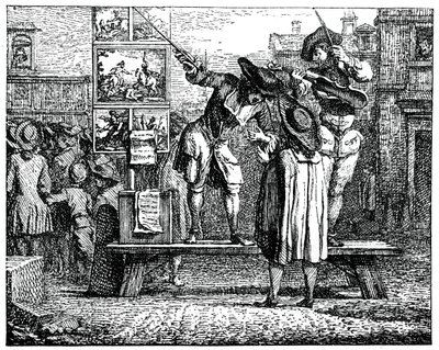 Jahrmarktparade, 1885 von Gillot