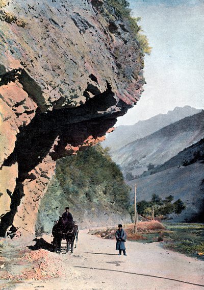Felsen nahe dem Dorf Annaour, um 1890 von Gillot