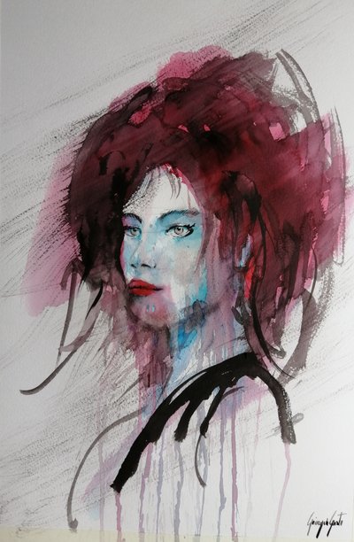 Ausdrucksstarkes Frauenporträt von Giorgio Gosti