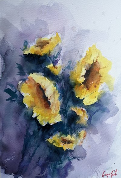Lebendige gelbe Blüten von Giorgio Gosti