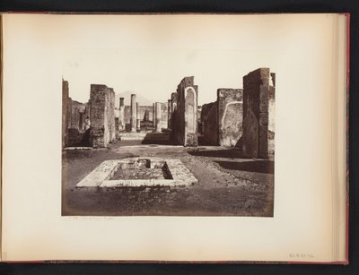 Ansicht der Ruine des Casa di Pansa in Pompeji, Italien von Giorgio Sommer (attributed to)
