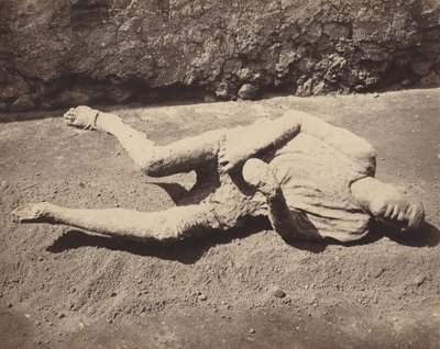 Menschliche Abdrücke, Pompeji, 1873 (Foto) von Giorgio Sommer