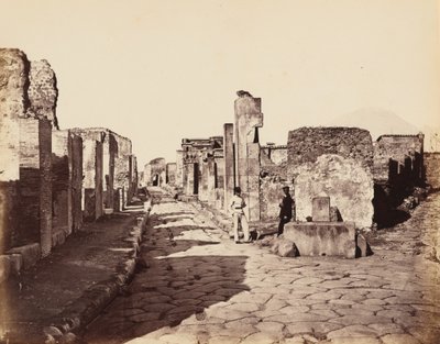 Straße von Sallustio, Pompeji von Giorgio Sommer