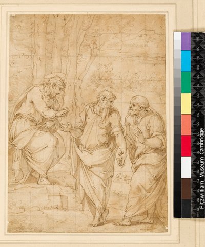 Christus benennt Petrus zu seinem Nachfolger, 1500-1599 von Giorgio Vasari