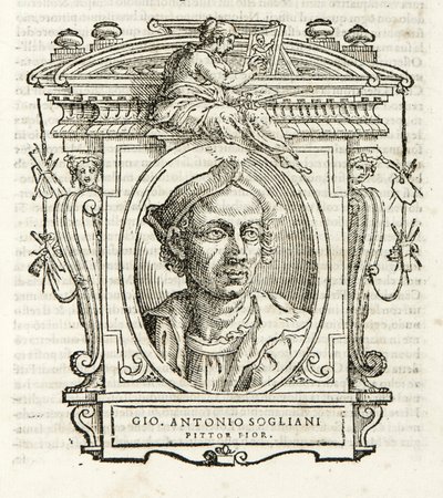 Milan, Biblioteca Braidense, Vite de piv excellent, Giorgio Vasari 1568, Giovanni Antonio Sogliani von Giorgio Vasari