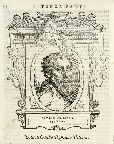 Milan, Biblioteca Braidense, Vite de piv excellent, Giorgio Vasari 1568, Giulio Romano von Giorgio Vasari