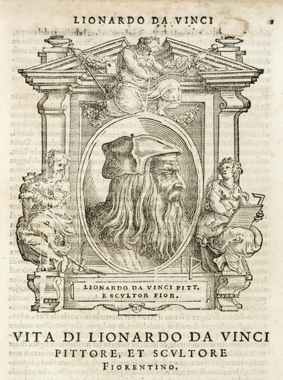 Milan, Biblioteca Braidense, Vite de piv excellent, Giorgio Vasari 1568, Leonardo da Vinci von Giorgio Vasari