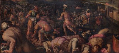Die Schlacht gegen Radagaisus bei Faesulae im Jahr 406, 1563-1565 von Giorgio Vasari