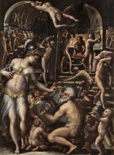 Der Ofen des Vulkans, 1563-1565 von Giorgio Vasari