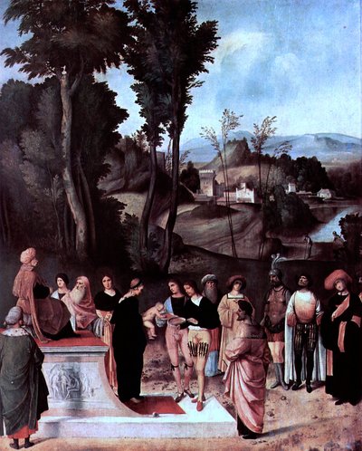 Moses auf der Feuerprobe von Giorgione