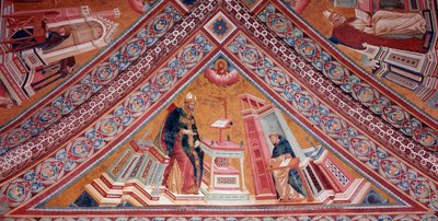 Die Kirchenlehrer: Heiliger Augustinus von Hippo von Giotto (c.1266 1337)