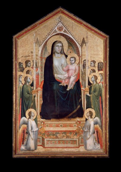 Jungfrau in Majestät, umgeben von Heiligen von Giotto (c.1266 1337)
