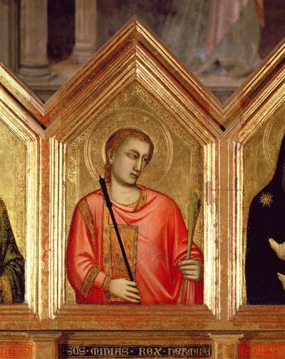 Heiliger aus dem St. Reparata Polyptychon (Detail) von Giotto di Bondone
