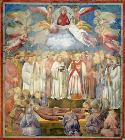 Der Tod des Heiligen Franziskus, 1297-99 von Giotto di Bondone