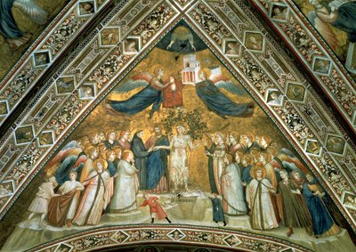 Die mystische Hochzeit des Hl. Franziskus mit der Heiligen Armut von Giotto di Bondone school of Giotto di Bondone school of
