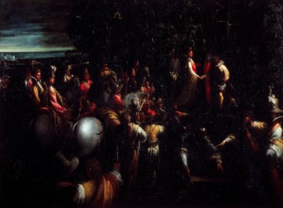 Szene aus einer Fabel von Giovanni (1575 1655) Donducci