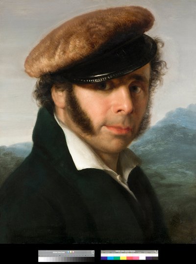 Porträt des italienischen Malers Pietro Ronzoni (1781-1862) Gemälde von Giovanni Carnovali dit Piccio (1804-1873) 1825 Privatsammlung von Giovanni (1804 1873) Carnovali
