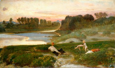 Abendzeit auf dem Bauernhof von Giovanni Costa