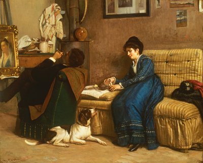 Im Atelier von Giovanni Costa