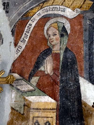 Die Fresken in der Kapelle der Annonciade, um 1470 von Giovanni (attr. to) Baleison
