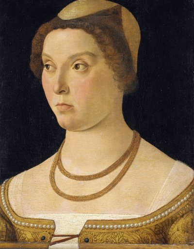 Porträt einer Frau von Giovanni (follower of) Bellini