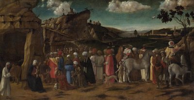 Die Anbetung der Könige, ca. 1475-80 von Giovanni (workshop of) Bellini