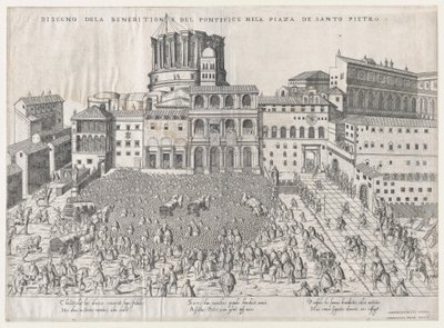 Speculum Romanae Magnificentiae: Päpstlicher Segen von Giovanni Ambrogio Brambilla