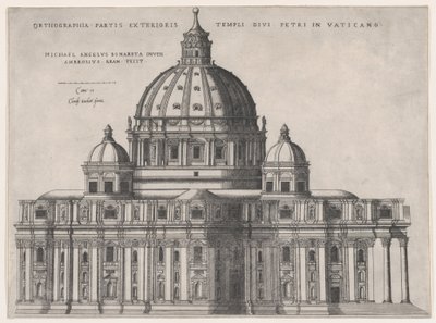 Speculum Romanae Magnificentiae: St. Peter, 16. Jahrhundert von Giovanni Ambrogio Brambilla