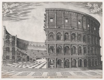 Speculum Romanae Magnificentiae: Das Kolosseum, 1581 von Giovanni Ambrogio Brambilla