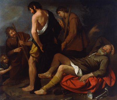 Trunkenheit Noahs, 1630-1640 von Giovanni Andrea de Ferrari