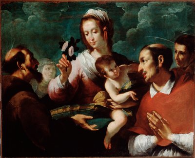 Jungfrau und Kind mit Karl Borromäus von Giovanni Andrea di Ferrari