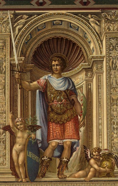 St. Victor, Gemälde von Il Sodoma im Palazzo Comunale, Siena, Italien von Giovanni Antonio Bazzi after Sodoma