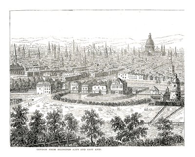 London von Islington City und East End. Nach einer Ansicht von Canaletti, veröffentlicht 1753 von Giovanni Antonio Canal