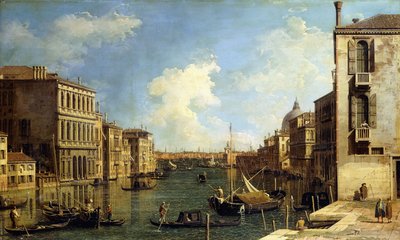 Der Große Kanal, Venedig, Blick nach Osten vom Campo di San Vio von Giovanni Antonio Canal
