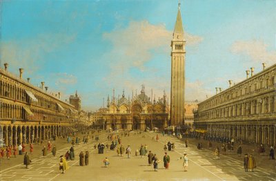 Die Piazza San Marco, Venedig, Blick nach Osten von Giovanni Antonio Canal
