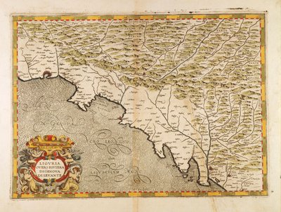Östliche Ligurien-Region, aus dem Atlas von Italien von Giovanni Antonio Magini, Kupferstich von Giovanni Antonio Magini