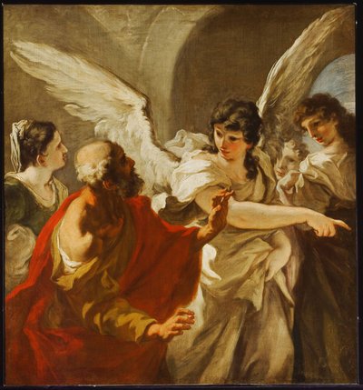 Die Flucht Lots von Giovanni Antonio Pellegrini