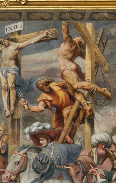 Counterfaccata, IL Pordenone, Kreuzigung 1520-21 (Detail) von Giovanni Antonio Pordenone