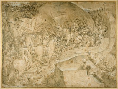 Der Weg nach Golgatha von Giovanni Battista  Castello