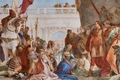 Mäßigung Alexanders des Großen (Detail) von Giovanni Battista Tiepolo