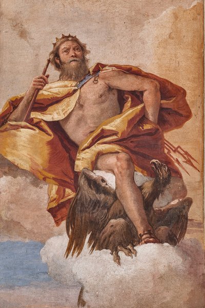 Gästeunterkünfte, der Raum des Olymp: "Jupiter" von Giovanni Battista Tiepolo