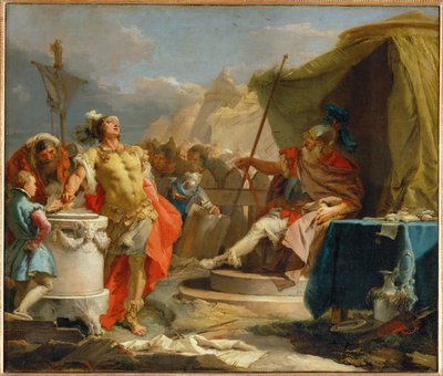 Mucius Scaevola vor Porsenna von Giovanni Battista (1696-1770) Tiepolo