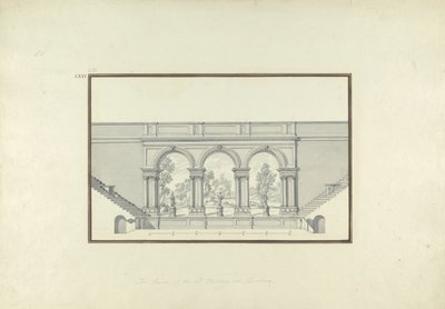 Rekonstruktion des zweiten Theaters in Laodicea, ca. 1750 von Giovanni Battista Borra
