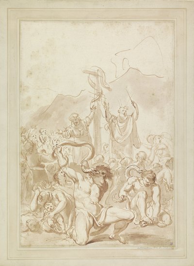 Die Anbetung der bronzenen Schlange von Giovanni Battista Cipriani